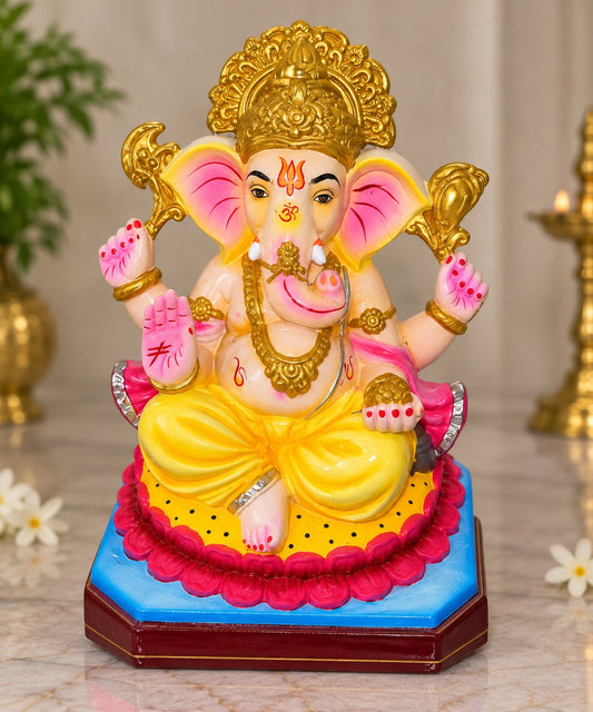 Suvarna Ganesha - hand-painted Ganesha idol