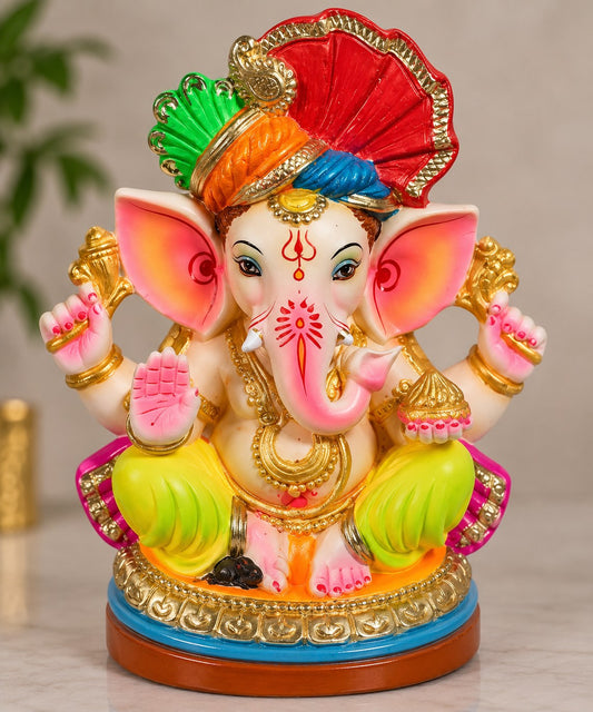 Utsav Ganesha - hand-painted Ganesha idol